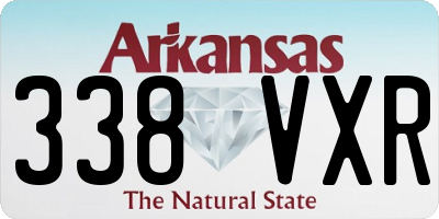 AR license plate 338VXR