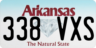 AR license plate 338VXS