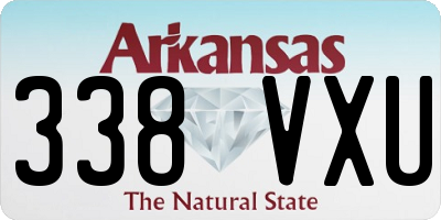 AR license plate 338VXU