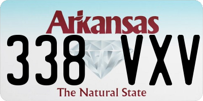 AR license plate 338VXV
