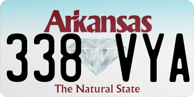 AR license plate 338VYA