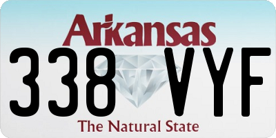 AR license plate 338VYF
