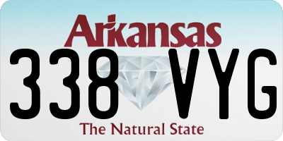 AR license plate 338VYG