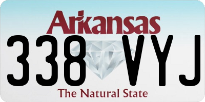 AR license plate 338VYJ