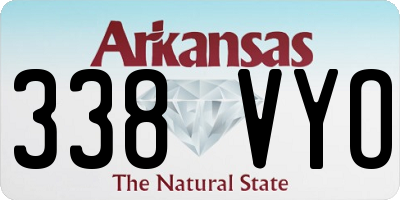 AR license plate 338VYO