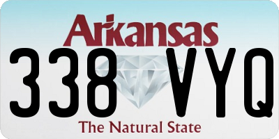 AR license plate 338VYQ