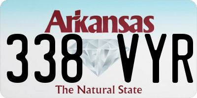 AR license plate 338VYR