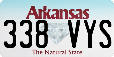 AR license plate 338VYS