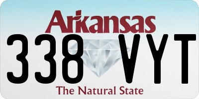 AR license plate 338VYT
