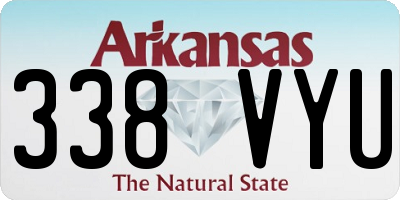 AR license plate 338VYU