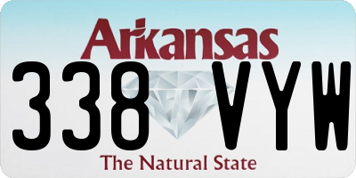 AR license plate 338VYW