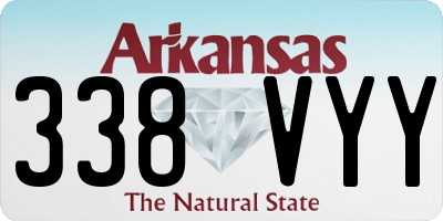 AR license plate 338VYY