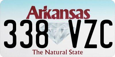 AR license plate 338VZC