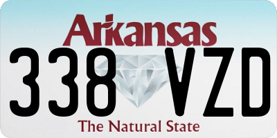 AR license plate 338VZD