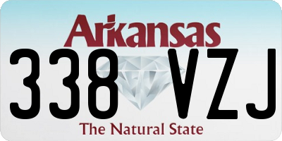 AR license plate 338VZJ