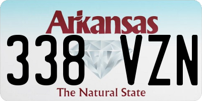 AR license plate 338VZN