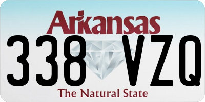 AR license plate 338VZQ