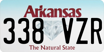 AR license plate 338VZR