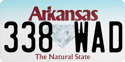 AR license plate 338WAD