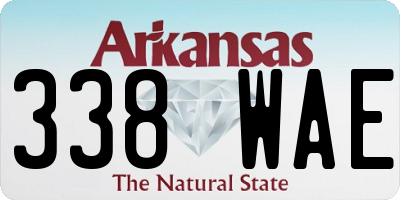 AR license plate 338WAE