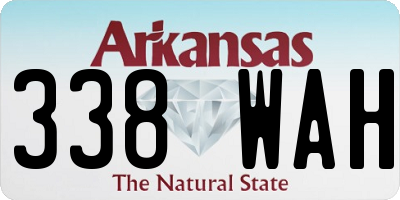 AR license plate 338WAH