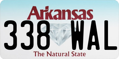 AR license plate 338WAL