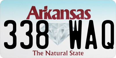 AR license plate 338WAQ