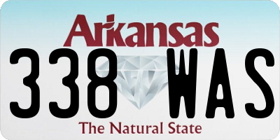 AR license plate 338WAS