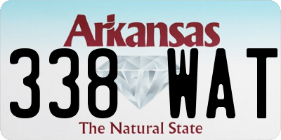 AR license plate 338WAT