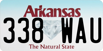 AR license plate 338WAU