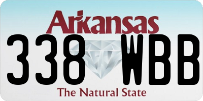 AR license plate 338WBB