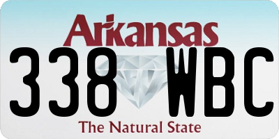 AR license plate 338WBC