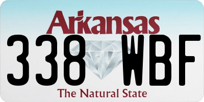 AR license plate 338WBF