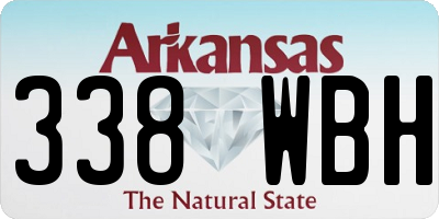 AR license plate 338WBH