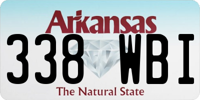 AR license plate 338WBI