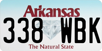 AR license plate 338WBK