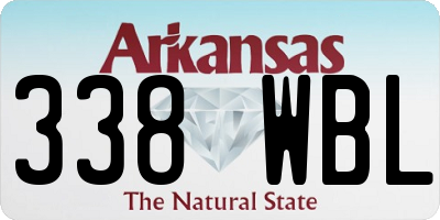 AR license plate 338WBL