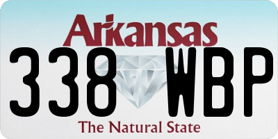 AR license plate 338WBP