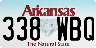 AR license plate 338WBQ