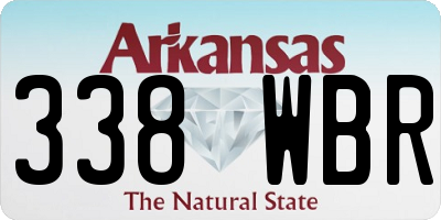AR license plate 338WBR