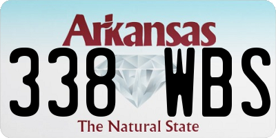 AR license plate 338WBS