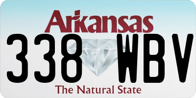 AR license plate 338WBV