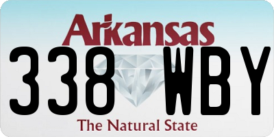 AR license plate 338WBY