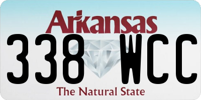 AR license plate 338WCC