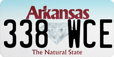 AR license plate 338WCE