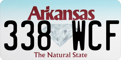 AR license plate 338WCF