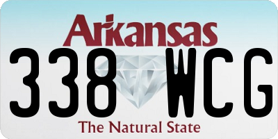 AR license plate 338WCG