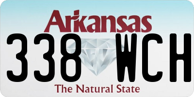 AR license plate 338WCH