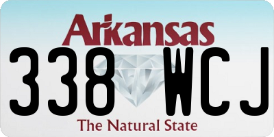 AR license plate 338WCJ