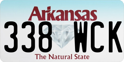 AR license plate 338WCK